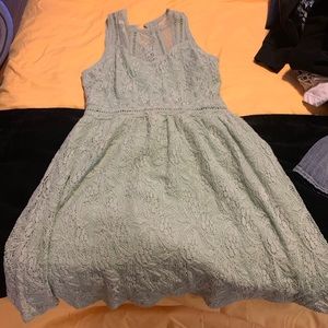 mint colored dress
